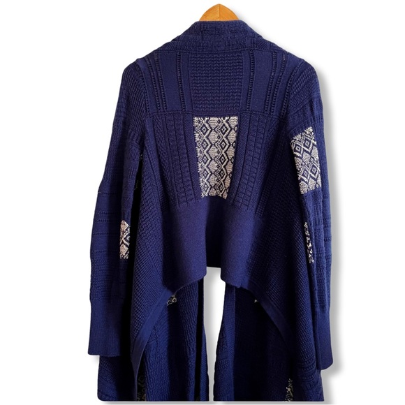 Artisan de Luxe Anthropologie Knit Ikat Long Cardigan XS - Picture 4 of 9